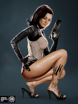 Illustration for article titled The Lovely (And Manly) Pin-Ups Of Mass Effect 2